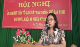 Hiệp thương giới thiệu cử bổ sung Phó chủ tịch UBMTTQ thành phố Tây Ninh