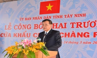 Chính thức công nhận Cửa khẩu chính Chàng Riệc