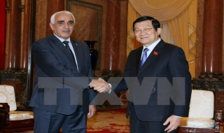 Chủ tịch nước tiếp Chánh án thứ nhất Tòa án tối cao Algeria