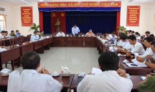 UBBC huyện Bến Cầu tiến hành phiên họp thứ 5
