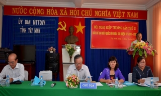 Tây Ninh: Hiệp thương lần ba, thoả thuận lập danh sách những người đủ tiêu chuẩn ứng cử đại biểu Quốc hội và HĐND tỉnh
