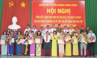 Huyện Dương Minh Châu: Tổng kết 5 năm thực hiện Chỉ thị 03 của Bộ Chính trị