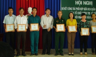 Châu Thành: Sơ kết phối hợp giữa Ban CHQS huyện với 6 tổ chức chính trị xã hội