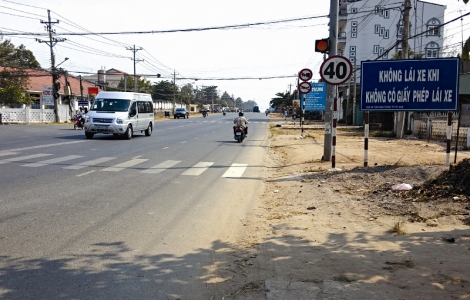 Tây Ninh vẫn áp dụng biển hạn chế tốc độ dưới 50km/h ở những “điểm đen”