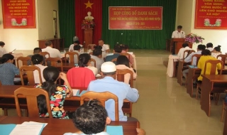 Tân Biên: Công bố danh sách chính thức ứng cử đại biểu HĐND huyện nhiệm kỳ 2016-2021