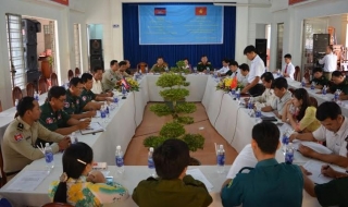 Xã Suối Ngô trao đổi tình hình an ninh trật tự với các xã giáp biên