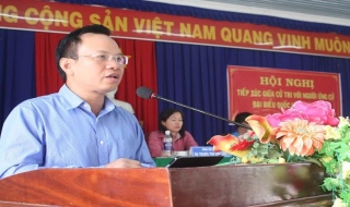 Ứng cử viên đại biểu Quốc hội tiếp xúc cử tri các huyện Trảng Bàng, Dương Minh Châu