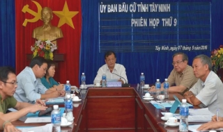 UBBC tỉnh tổ chức phiên họp lần thứ 9, đánh giá tiến độ chuẩn bị công tác bầu cử