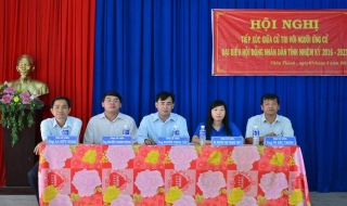 Ứng cử viên đại biểu HĐND cấp tỉnh, đơn vị bầu cử số 8 tiếp xúc cử tri Châu Thành