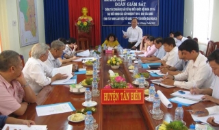 UBBC Tây Ninh giám sát công tác chuẩn bị bầu cử tại huyện Tân Biên