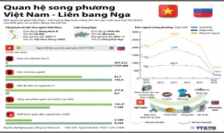 [Infographics] Quan hệ song phương Việt Nam và Liên bang Nga