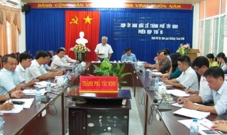 UBBC Thành phố họp phiên thứ 10 để đánh giá công tác chuẩn bị bầu cử