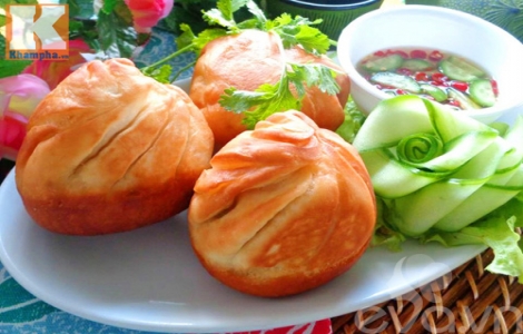 Bánh bao chiên thơm ngon, bổ dưỡng