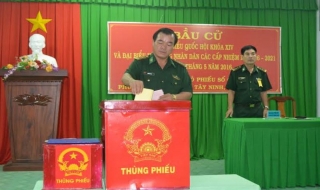 Bộ đội biên phòng Tây Ninh hoàn thành công tác bầu cử