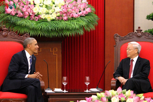 tong bi thu nguyen phu trong tiep tong thong hoa ky barack obama