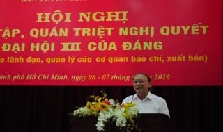 Ban Tuyên giáo Trung ương: Tổ chức Hội nghị học tập, quán triệt Nghị quyết Đại hội XII của Đảng cho những người làm báo