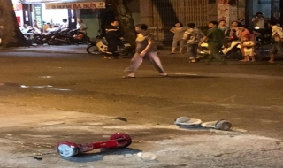 Xe điện cân bằng phát nổ ở trung tâm Sài Gòn