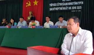 Chủ tịch UBND tỉnh tiếp xúc cử tri xã Tân Bình, Thành phố Tây Ninh