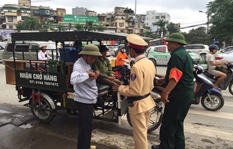 Hà Nội mở đợt cao điểm xử lý xe giả danh thương binh