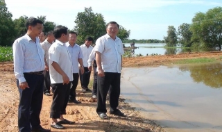 Lãnh đạo huyện Trảng Bàng kiểm tra tình trạng ngập lụt tại 3 xã cánh Tây