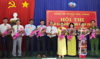 Hoà Thành: Tổ chức hội thi Báo cáo viên giỏi