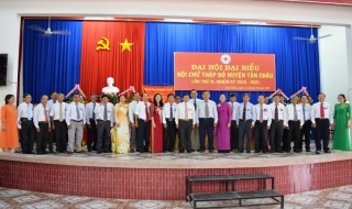 Hội Chữ thập đỏ Tân Châu tổ chức Đại hội đại biểu khoá VI, nhiệm kỳ 2016-2021
