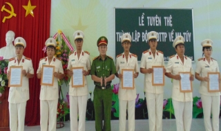 Thành lập Đội CSĐT tội phạm về ma tuý huyện Châu Thành