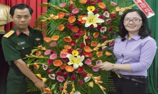 Huyện đoàn Châu Thành: Trao Công trình Thanh niên cho Trung đoàn 5