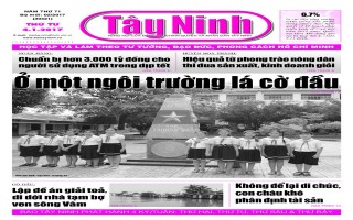 Điểm báo in Tây Ninh ngày 04.01.2017
