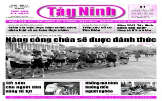 Điểm báo in Tây Ninh ngày 06.01.2017