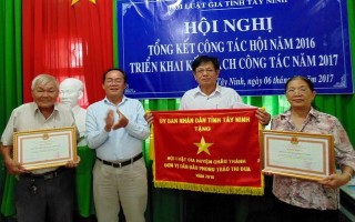 Hội Luật gia Tây Ninh: Tổng kết công tác hội năm 2016
