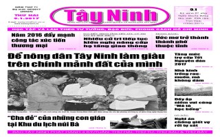 Điểm báo in Tây Ninh ngày 09.01.2017