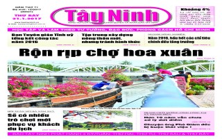 Điểm báo in Tây Ninh ngày 21.01.2017