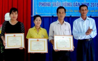 Năm 2016, Bến Cầu có trên 3.000 hộ nông dân đạt sản xuất kinh doanh giỏi