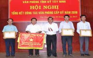 Văn phòng cấp uỷ phải năng động, tích cực hơn trong công tác tham mưu, giúp việc cấp uỷ