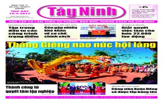 Điểm báo in Tây Ninh ngày 18.02.2017