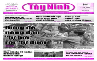 Điểm báo in Tây Ninh ngày 20.02.2017