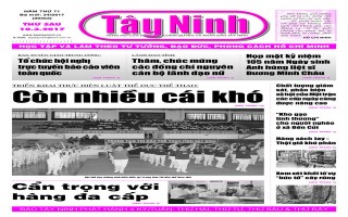 Điểm báo in Tây Ninh ngày 10.03.2017