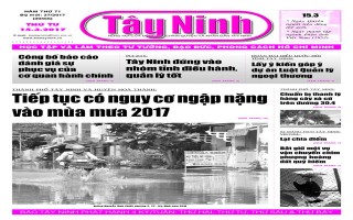 Điểm báo in Tây Ninh ngày 15.03.2017