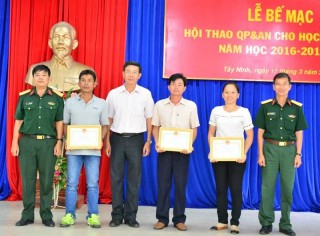 Bế mạc hội thao GDQP - AN năm học 2016 -2017