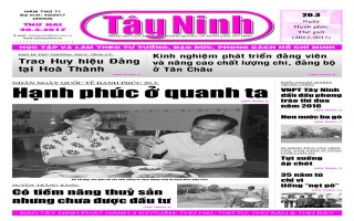 Điểm báo in Tây Ninh ngày 20.03.2017