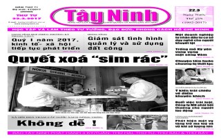 Điểm báo in Tây Ninh ngày 22.03.2017
