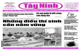 Điểm báo in Tây Ninh ngày 29.03.2017