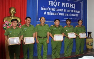 CATN: Thực hiện tốt công tác truy nã, truy tìm năm 2016