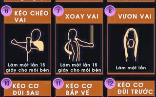 15 giây thư giãn đỡ mỏi cho dân công sở