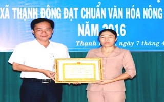 Xã Thạnh Đông đạt chuẩn văn hóa nông thôn mới