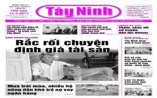 Điểm báo in Tây Ninh ngày 14.04.2017