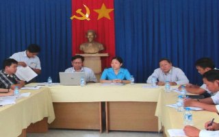 Thẩm định tiêu chí xây dựng NTM tại xã Lộc Hưng