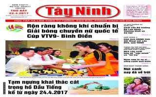 Điểm báo in Tây Ninh ngày 22.04.2017