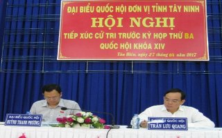 Tiếp xúc cử tri trước Kỳ họp thứ 3, Quốc hội Khóa XIV